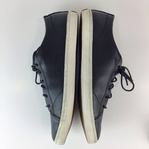 Cole Haan Trafton Luxe Cap Toe Black Leather Sneaker | 11